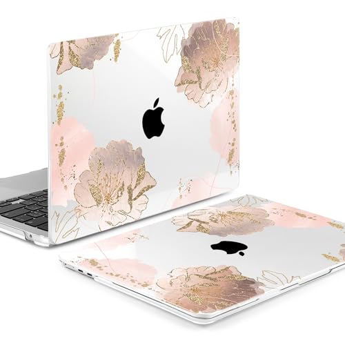 Funda MacBook Air 15 A2941 transparente con protector de teclado MEEgoodo 3