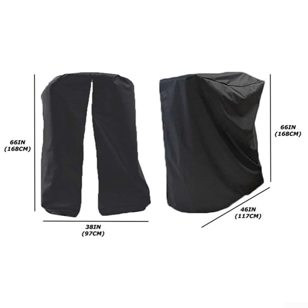 Housse pour tapis de course pliable - Protection imperméable avec fermeture éclair et cordon de serrage - Pour l'extérieur