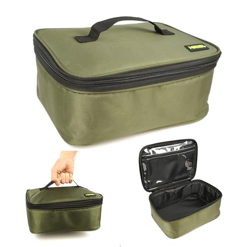 Hirisi Tackle Mehrzweck-Tasche zum Angeln Karpfenangeln - PVC Oxford Material, Aufbewahrung von Fischrollen und Ködern Angeltasche Angelzubehör (FBA-M)