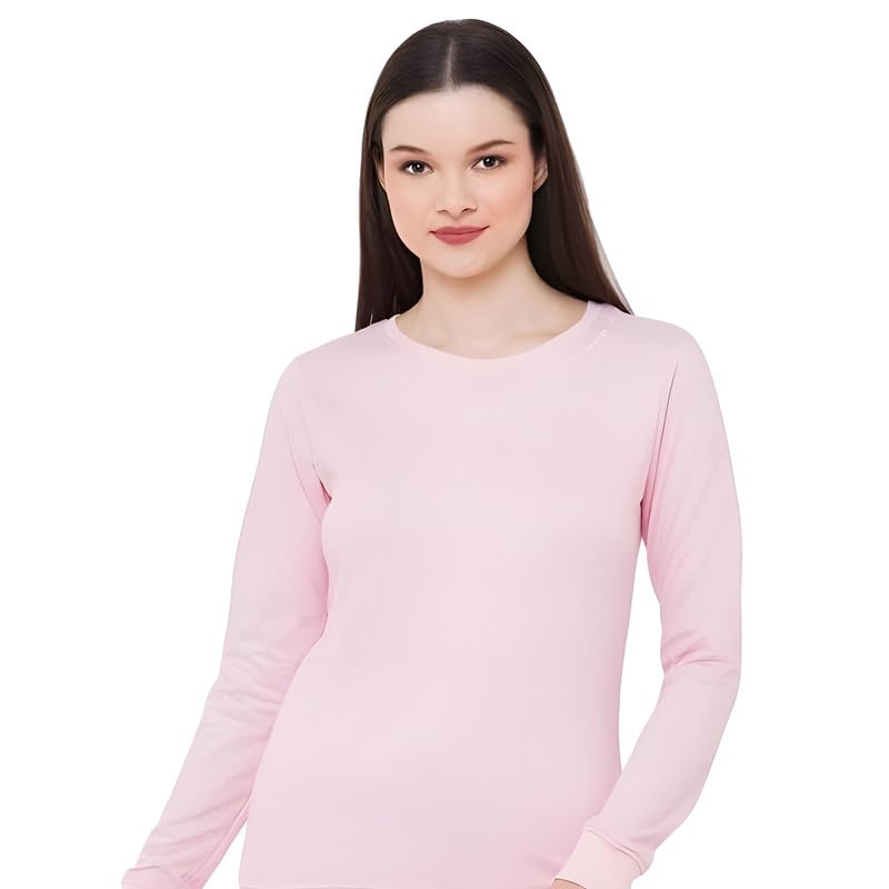 Image of Inner Sense Sweatshirts for Women Stylish Made with Organic Cotton I Regular Fit Pink Pullover I Women Winter Wear I Round Neck I Winter Collection for Women