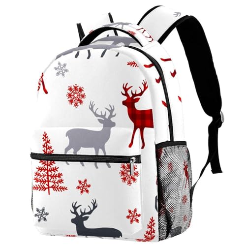 Sac à dos pour ordinateur portable homme et enfant à motif Noël multicolore