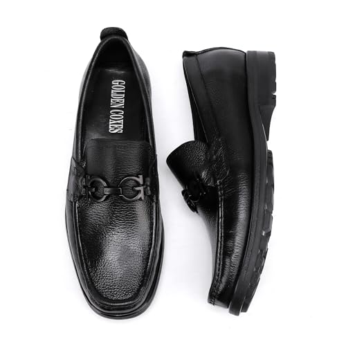 Men's Formal Leather Dress Shoes Business Handmade Buckle Slip On Penny Loafer Wedding Party Shoes for Men3