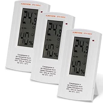 Klimatherm Digitales Thermometer Hygrometer Schimmel Vorsorge Energie ...