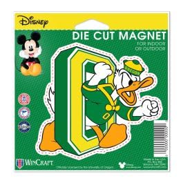 Oregon Ducks DONALD DUCK Die Cut Magnet 4.5