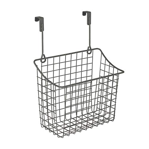 Spectrum Diversified Grid Storage Basket, Over The Cabinet Steel Wire, Sink Organization for Kitchen & Bathroom, Large, Industrial Gray Spectrum Diversified Grid Storage Basket, Over The Cabinet Steel Wire, Sink Organization for Kitchen & Bathroom, Large, Industrial Gray