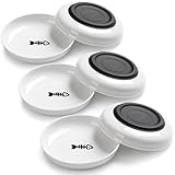 WROSWT No Spill Cat Bowls,Cat Food Bowl,Anti Whisker Fatigue Healthy Ceramic Cats Dishes Set for Indoor Cats,Shallow Wide Kitten Plates for Food and Water,Non-Slip Silicone Bottom,6 Pack
