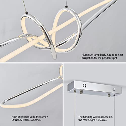 Plafonnier suspension LED télécommande pour ajuster votre lumière - 6