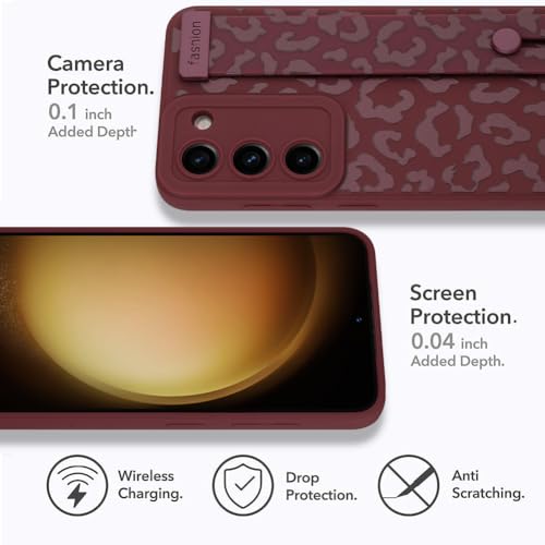 Image of Compatible with Samsung Galaxy S23 Plus Case with Strap Wrist