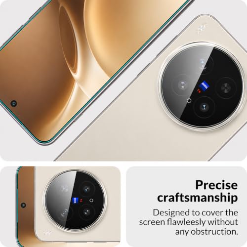 Image of ArmourPro Tempered Glass and Clear Camera Lens Protector for Vivo X300 Pro, Edge to Edge Screen Guard, Anti-Bubble, Scratch Resistant, Anti-Fingerprint, Installation Kit | Clear