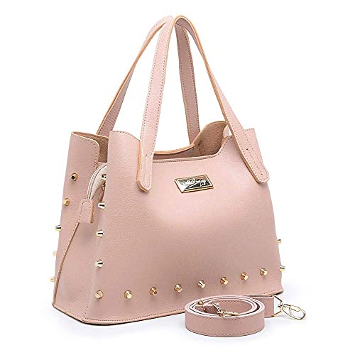 Kit 3 Bolsas Sacolas Femininas (Nude)