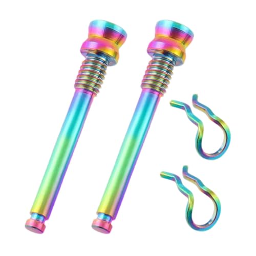 Brake Bolts Clips | Titanium Alloy Disc Brake Clamp Brake Pad Pin,Ultra-Light Riding Accessories, General Threaded Pins for Bicycles, Road Bikes