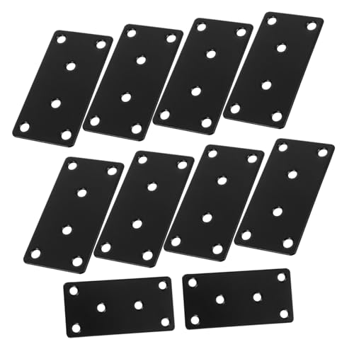 Balacoo 10pcs Heavy Duty Metal Corner Brackets Flat Shelf Support Connectors for Kitchen Cabinets Angle for Enhanced Stability and Easy Installation