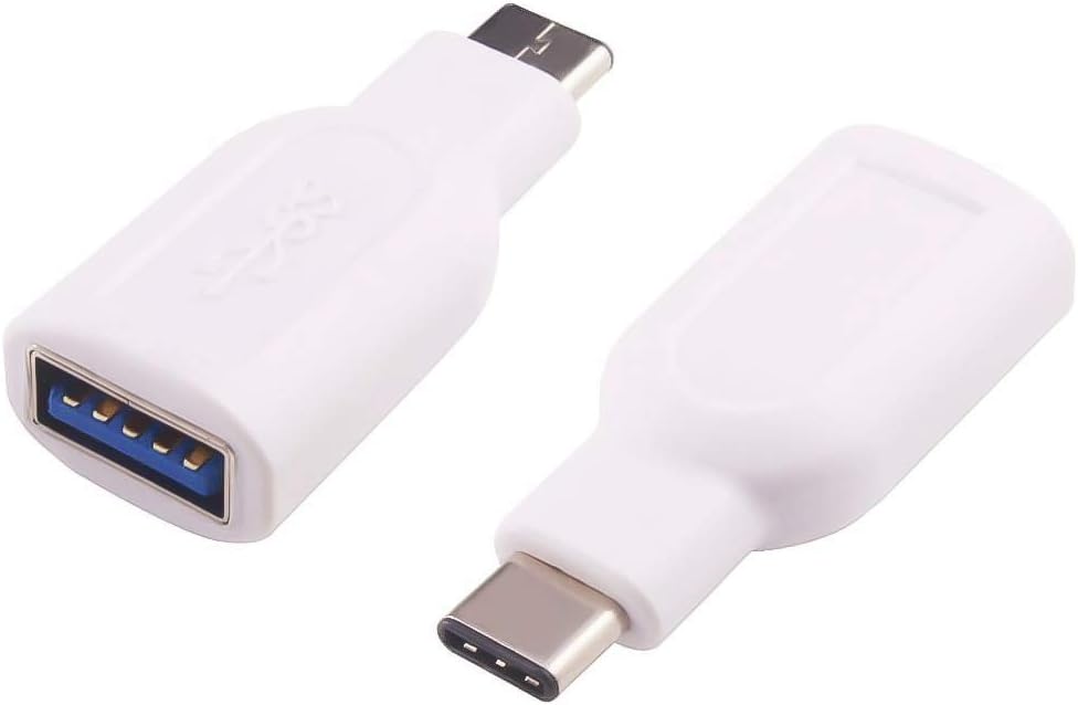 Premium Cord USB 3.2C to USB 3.0A Male to Female OTG Adapter White