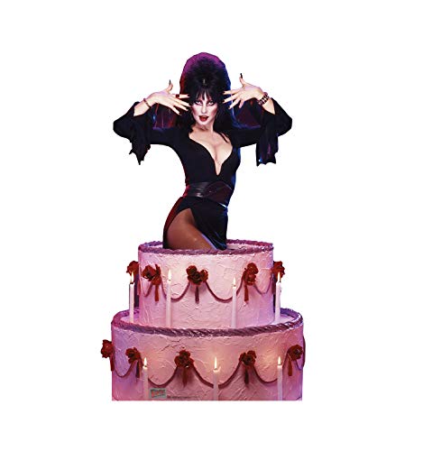Cardboard People Elvira with Cake Cardboard Cutout