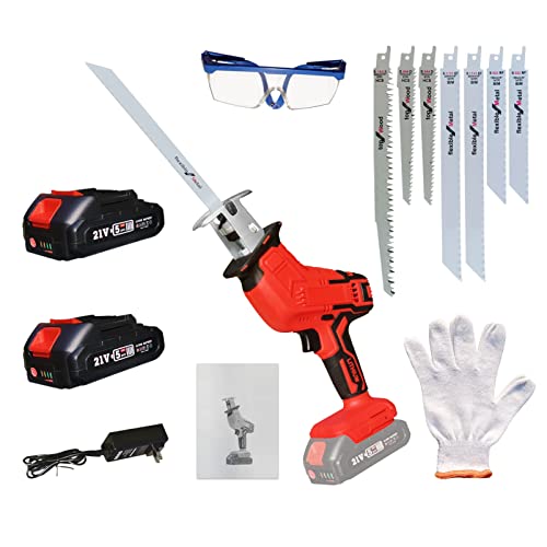 電動のこぎり 充電式 レシプロソー 電動ノコギリ 無段変速 21V...
