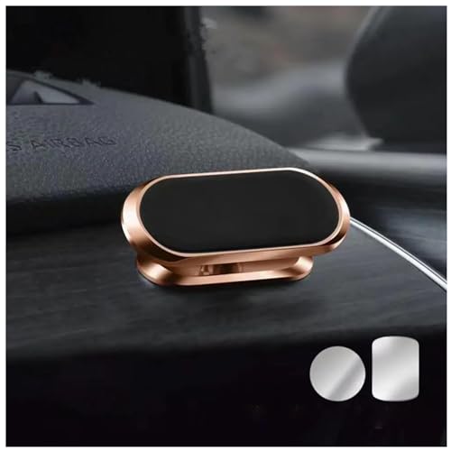 ELECTRONICSSHOP6 Supporto telefono auto magnetico, tridimensionale rotante a 360°, porta cellulare per auto con magnete Extra-Forte, compatibile con tutti gli smartphone [Rosa]