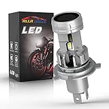 ALLA DRIVE 4000 Lumens Motor HB2 9003 H4 LED Headlights Bulb, Dual Hi/Low Beam Conversion Kits for Motorcycles, 6000K Xenon White