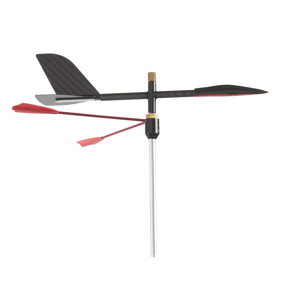 Compass Windfind 15 Windanzeiger - 360 mm I Ideal für mittelgroße Boote | Einfache Montage I Carbon mit Reflektoren I Einstellbarer Winkel | Verbesserte Segelleistung