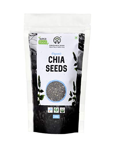 Image of Organicana Certified Organic Omega Rich Chia and Flax Seeds (Alsi) Combo 150gms Each| Rich Source of Omega 3 and 6| Great for Weight Loss | High Fiber and Protein | Directly from Indian Farmers