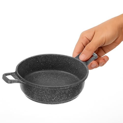 KASANOVA Mini tegame antiaderente 16 cm, Pentola piccola monoporzione Eco Petra Evolution