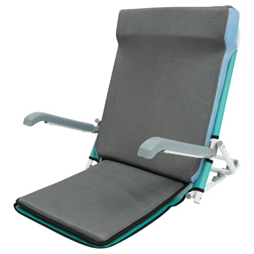 Adjustable Bed Back Rest with Arms - Reclining Wedge Pillow for Elderly Post-Surgery Recovery Support, Hip Replacement, COPD Patients - Orthopedic Cushion(Green)