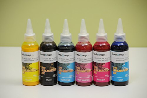 INKXPRO BRAND 6 X 100ml Professional True Color Sublimation ink refills for Artisan