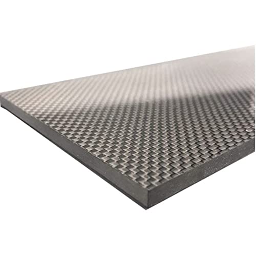 Plaque de fibre de carbone pure 3K tissage sergé mat premium