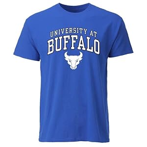 Barnesmith University of Buffalo BUF Bulls Short-Sleeve T-Shirt, Spirit, Royal Blue, Small
