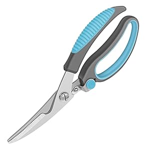 Asdirne Schere Set, Küchenschere Mit Scharfen Edelstahlklingen und Weichen Griffen, Multifunktionales Scherenset, 5…
