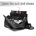 ACSTEP Travel Suit Bag,Garment Bags for Travel,45L Convertible Suit Bag for Men Women,Waterproof Duffle Shoulder Garment Bags, Black