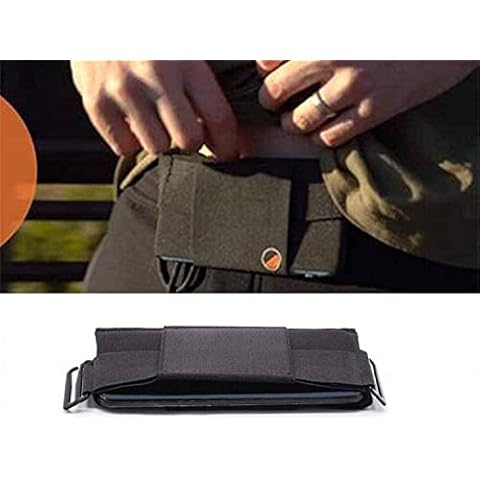 Minimalist Invisible Wallet, Thin Wallet Business Card Holder Billfolds for Men and Women, Mini Protective Invisible Belt Bag, Portable Pouch Card Storage Bag Wallet (B) Cover