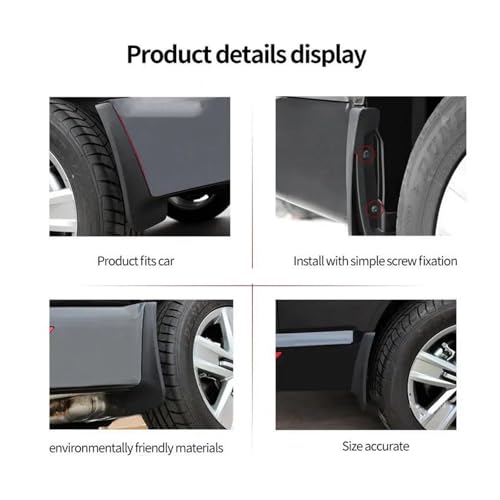 Guardabarros para BYD Yuan Plus 2025: juego completo de salpicaderas protectoras para neumáticos 7