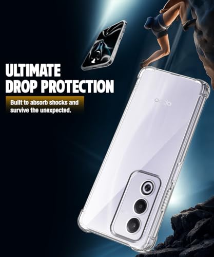 Image of WOW IMAGINE Clear Back Cover Case for Oppo A3 Pro 5G | Oppo K12x 5G | Shockproof Soft TPU Case | Cushioned Edges for Ultimate Protection Back Cover Case - Transparent