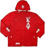 Kappa Alpha Psi Big Boy Divine 9 S3 Mens Hooded Windbreaker Jacket [Crimson Red - 5XL], 142219