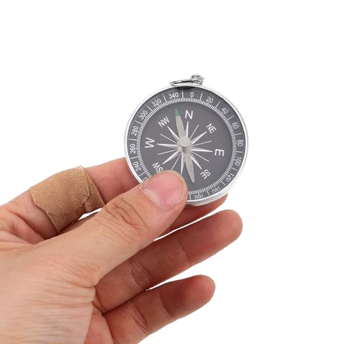 Set de 4 brújulas mini de aluminio para llavero miniatura 4