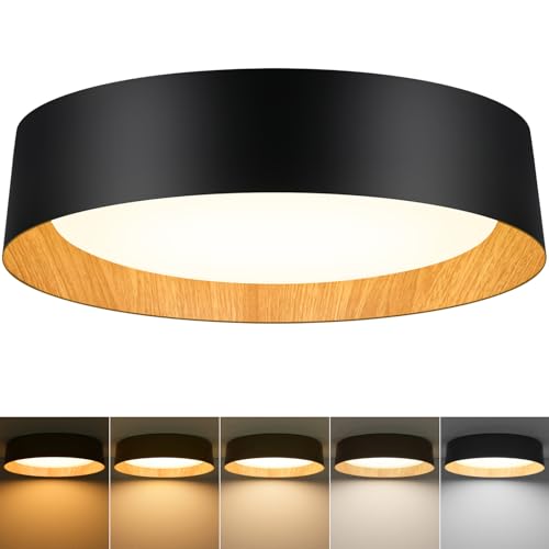 Image of Flush Mount Ceiling Light, 16in Modern Ceiling Light 5 Color Temperature
