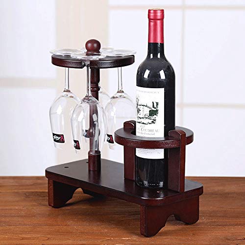 Soporte para botellas de vino de madera para 1 botella miniatura 3