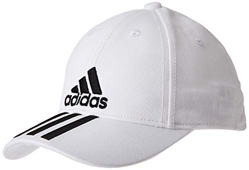 adidas 6P 3S Cap Cotto - Gorra, Unisex Niños, Blanco/Negro, 2/6 años