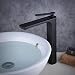 Produktbild Hoch Waschbecken Armatur Bad Wasserhahn Waschtisch Mischbatterie Badarmatur Waschbeckenamatur Einhebelmischer Waschtischmischer Waschtischarmatur,Schwarz