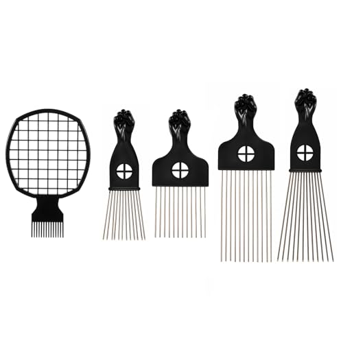 Set de 5 Peines Afro para Hombres y Mujeres miniatura 1