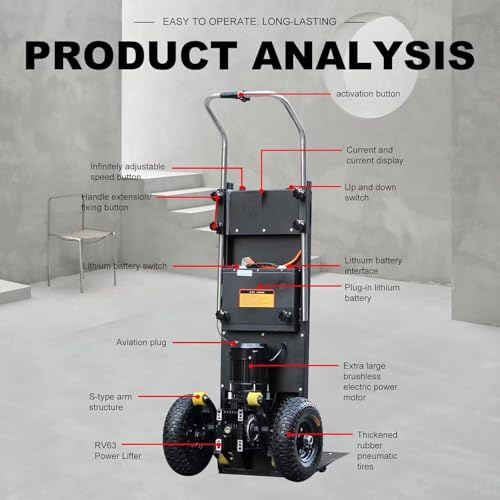Soulitem TRUCK-02 Electric Stair Climbing Hand Trucks Cart Easy Up/Down thumb #3