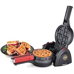 Presto 03512 Stuffler Stuffed Waffle Maker, Belgian, Large, Black