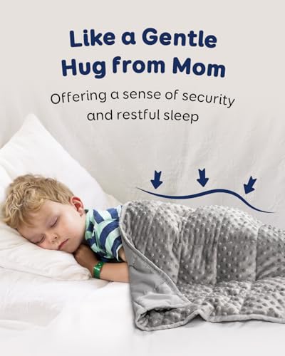 Image of Kivik Weighted Lap Pad, Minky Dots Small Weighted Blanket 2lbs, 20 inchx30 inch, Ultra-Soft Weighted Throw Blankets, All-Season Cozy Breathable Mini Lap Blanket for Calming and Better Sleep, Washable, Grey