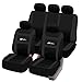 Produktbild eSituro universal Sitzbezüge für Auto Schonbezug Komplettset schwarz SCSC0094
