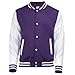 AWDis Kids Unisex Varsity Jacket/Schoolwear (3-4) (Jet Black/White)