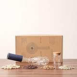Portable glass coffee bean roaster - High borosilicate glass manual home coffee roasting kit, suitable for small batch roasting of nuts and coffee beans, stove-safe (50-80 grams capacity)
