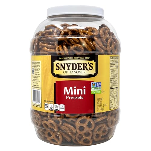 Image of Snyder's of Hanover Mini Pretzels, 40 Ounce Canister