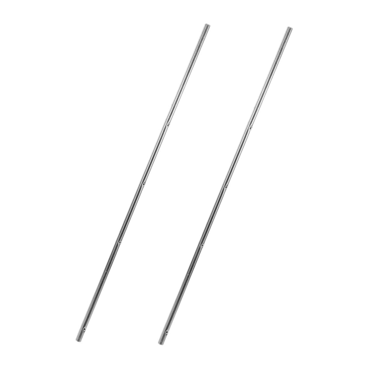 MUSISALY 2Pcs Foosball Table Replacement Rods Durable Iron Poles for Soccer Machine Easy to Operate Handles Compact Design for Space Saving Compatible with Standard Foosball Tables