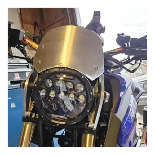 Déflecteur pare-brise moto finition argent premium pour Thruxton 1200 - 2