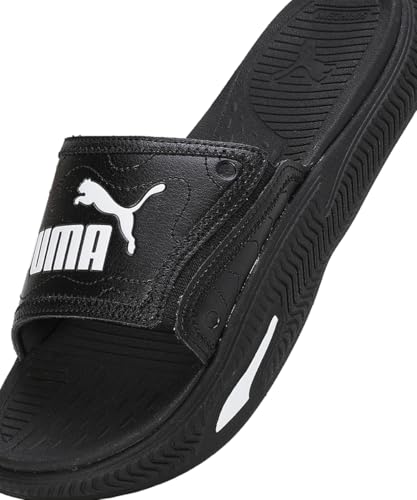 Image of Puma | Softride Pro 24 Men's Slides | Warm White-Olive-Toasted Almond